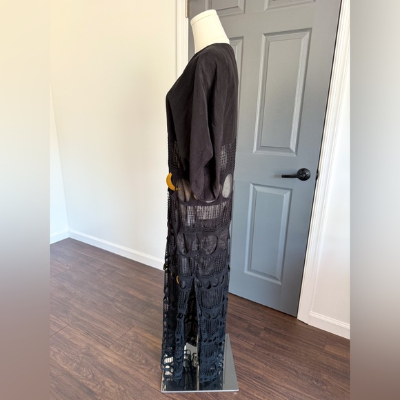 Loewe x Paula Ibiza Moon-Pendant Embroidered Maxi Dress - Picture 11 of 16